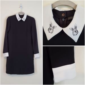 Victoria Beckham Bunny Collar Preppy Dress